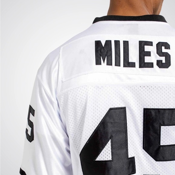 Permian White and Black Men's throwback Jersey - Picture 2 of 6
